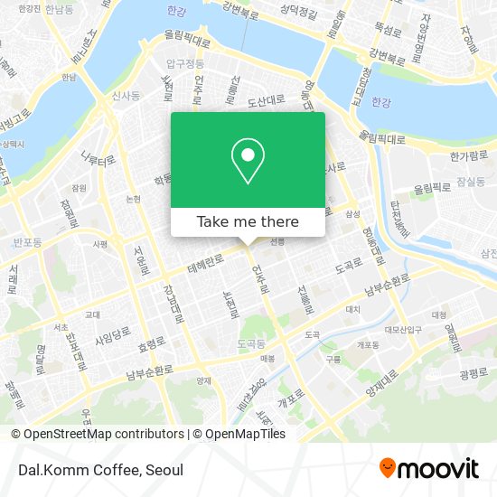 Dal.Komm Coffee map