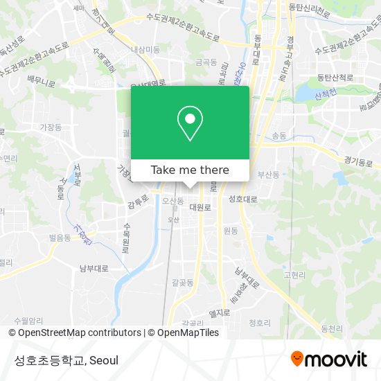 성호초등학교 map