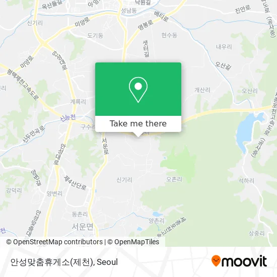 안성맞춤휴게소(제천) map