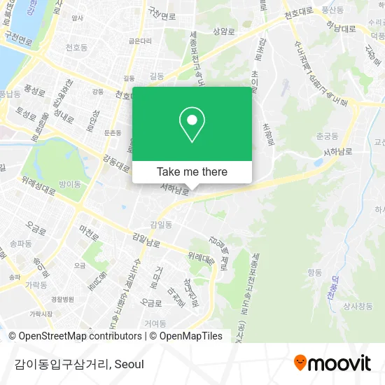 감이동입구삼거리 map