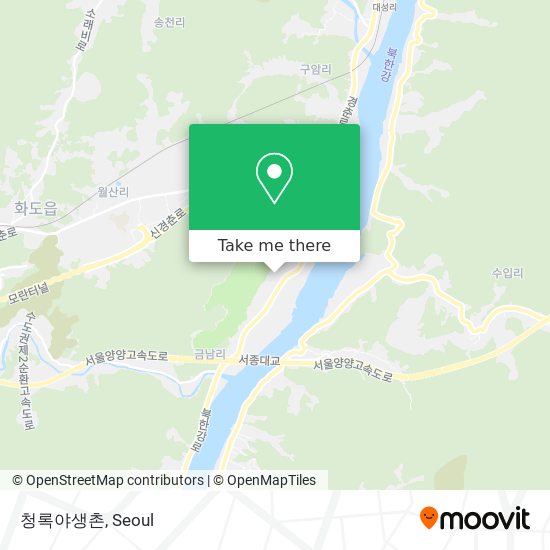 청록야생촌 map