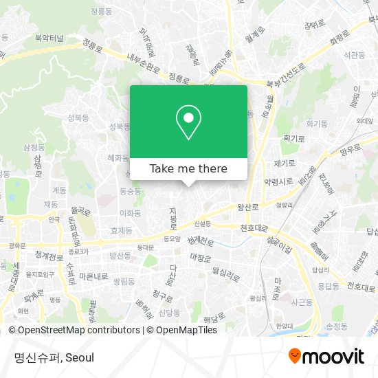 명신슈퍼 map