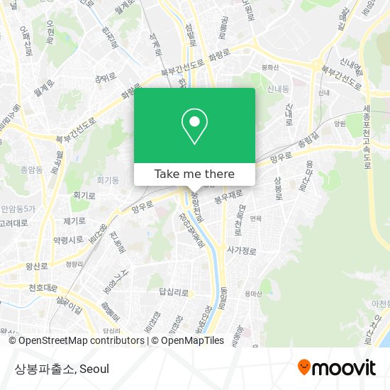상봉파출소 map