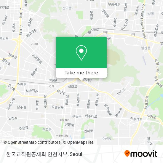 한국교직원공제회 인천지부 map