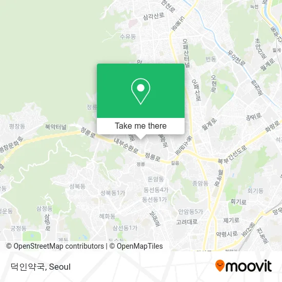 덕인약국 map