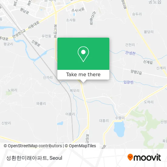 성환한미래아파트 map