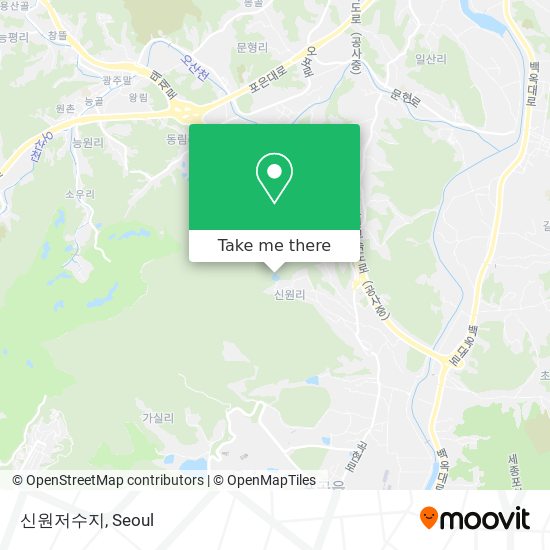 신원저수지 map