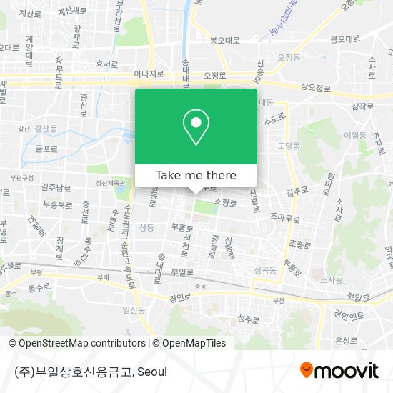 (주)부일상호신용금고 map