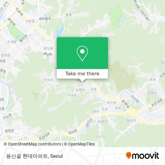 용산골 현대아파트 map