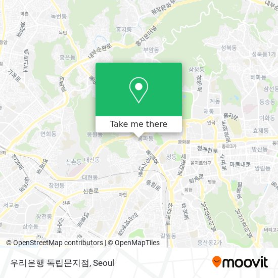 우리은행                 독립문지점 map