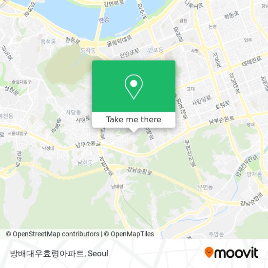 방배대우효령아파트 map