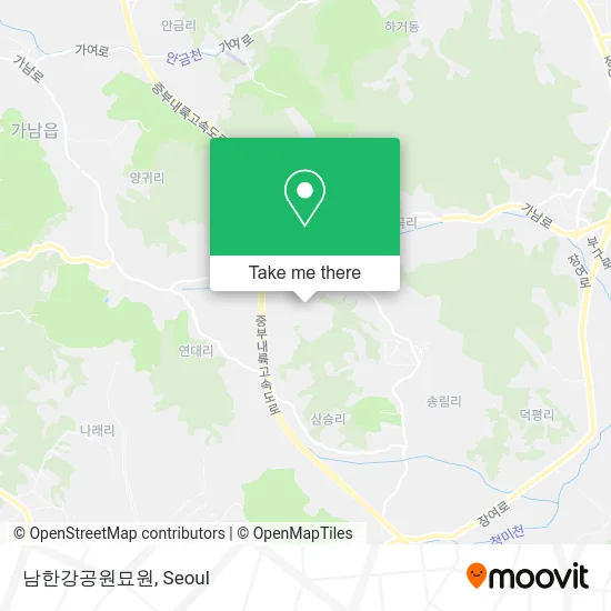 남한강공원묘원 map