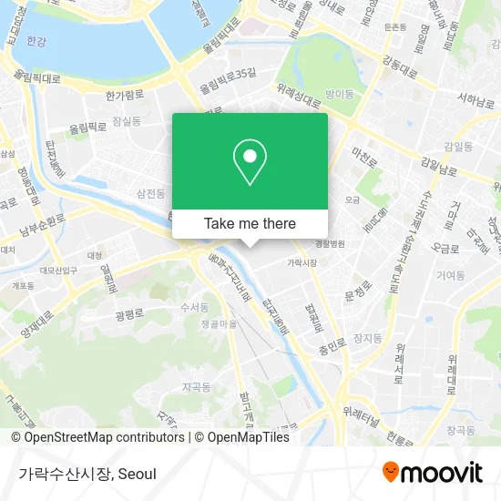 가락수산시장 map