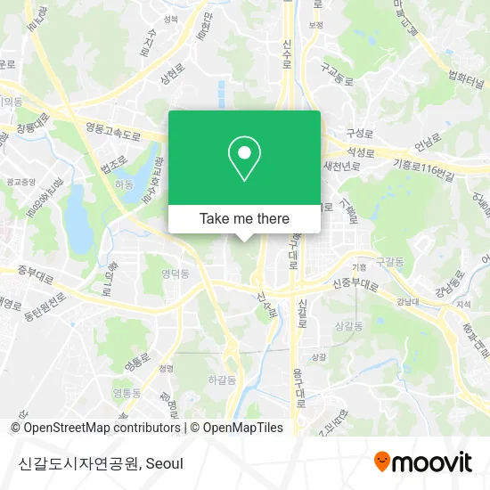 신갈도시자연공원 map