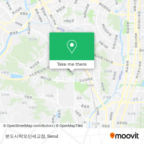 본도시락오산세교점 map