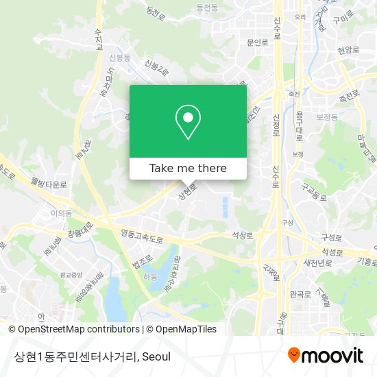 상현1동주민센터사거리 map