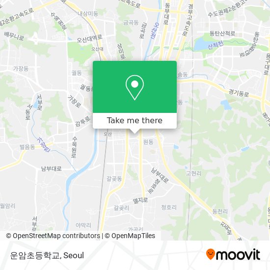 운암초등학교 map