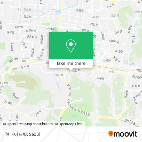 현대아트빌 map