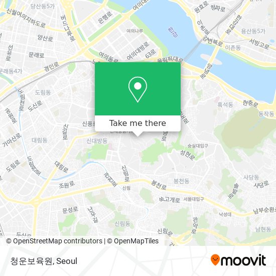 청운보육원 map