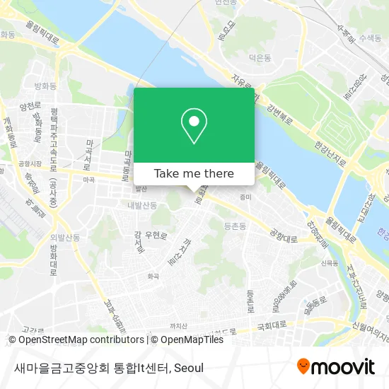 새마을금고중앙회 통합It센터 map