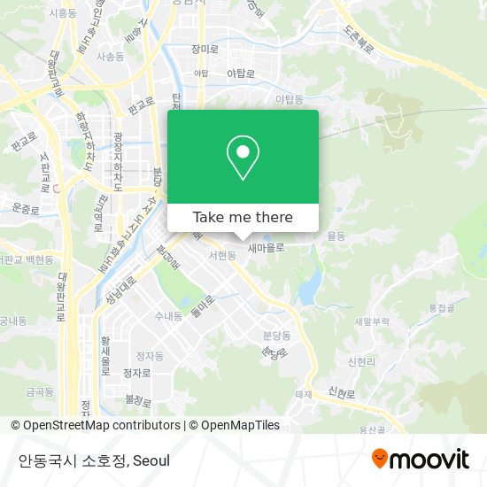 안동국시 소호정 map