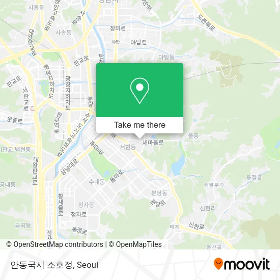 안동국시 소호정 map