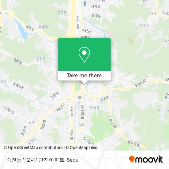 죽전동성2차1단지아파트 map