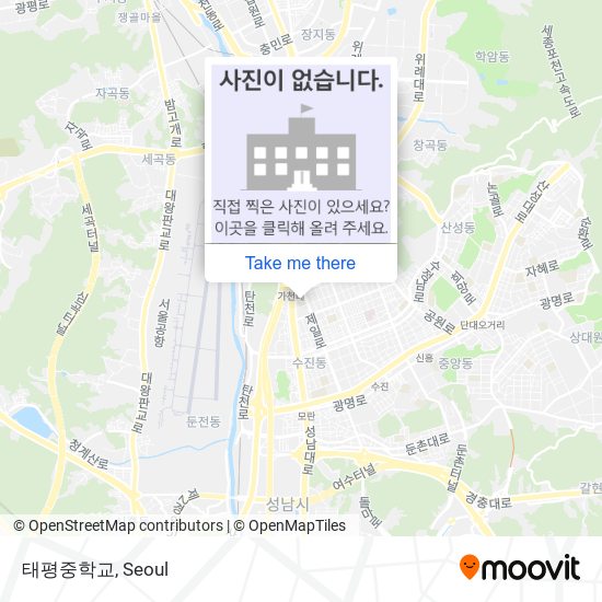 태평중학교 map