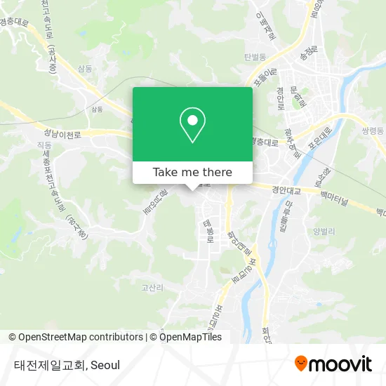 태전제일교회 map