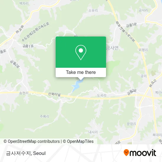 금사저수지 map