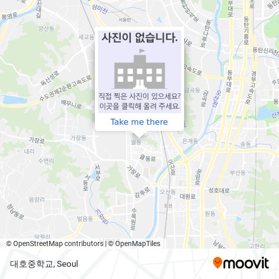 대호중학교 map