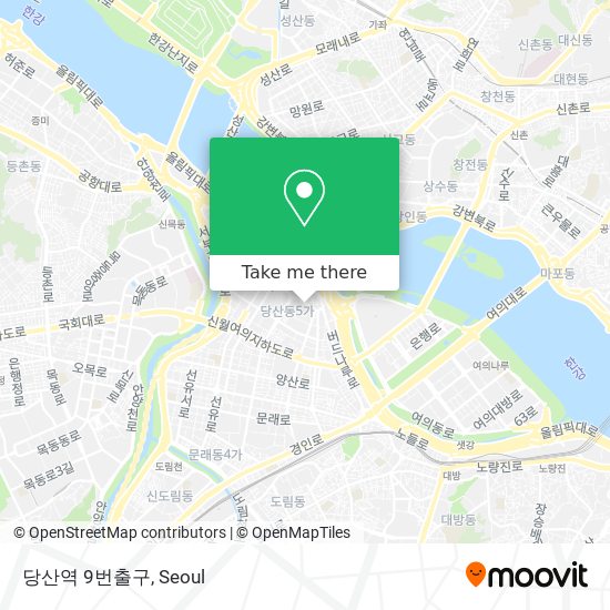 당산역 9번출구 map