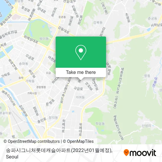 송파시그니처롯데캐슬아파트(2022년01월예정) map