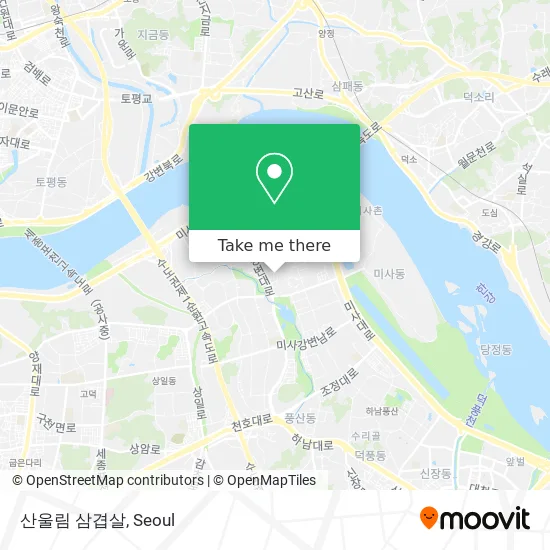 산울림 삼겹살 map