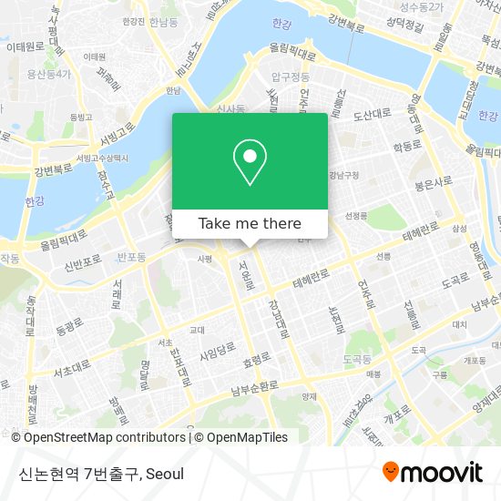 신논현역 7번출구 map