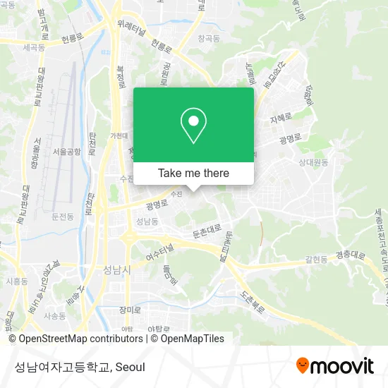 성남여자고등학교 map
