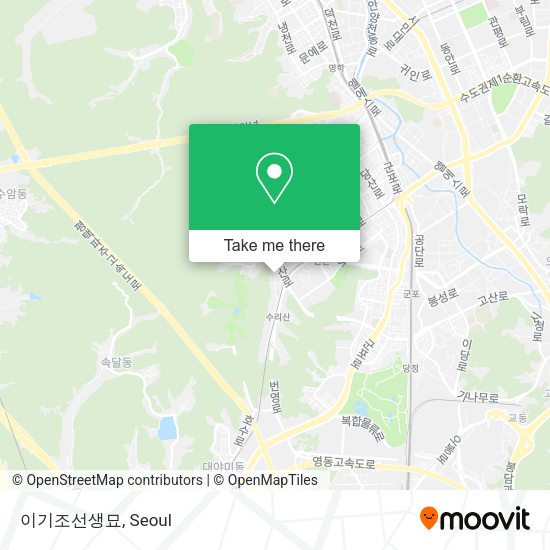 이기조선생묘 map