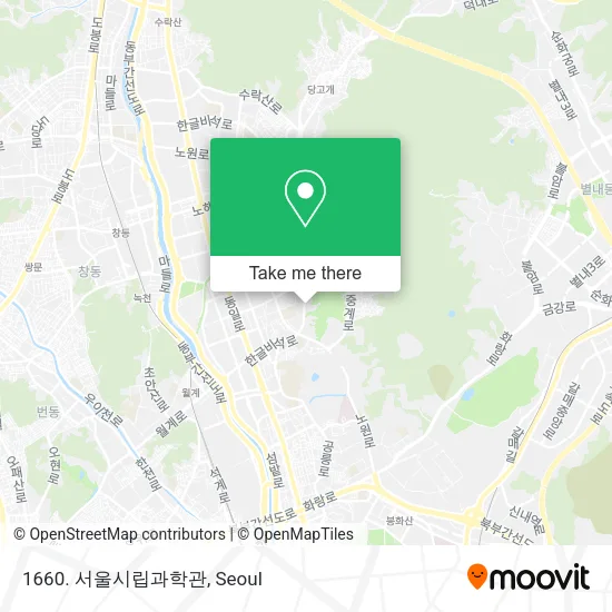 1660. 서울시립과학관 map