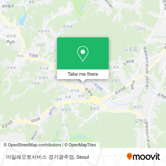 마일레오토서비스 경기광주점 map