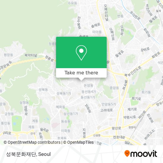 성북문화재단 map