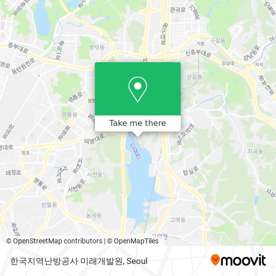 한국지역난방공사 미래개발원 map