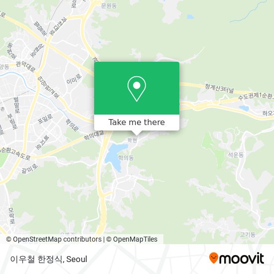 이우철 한정식 map