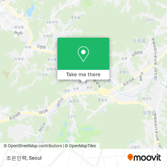 조은인력 map