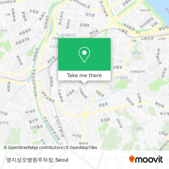 명지성모병원주차장 map