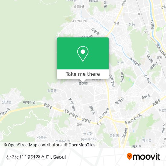 삼각산119안전센터 map