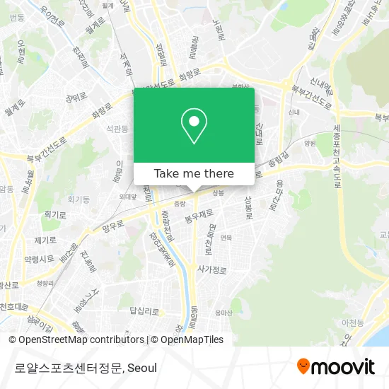 로얄스포츠센터정문 map