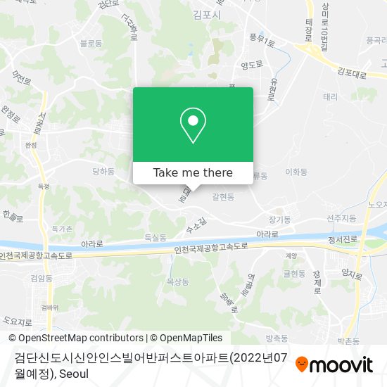 검단신도시신안인스빌어반퍼스트아파트(2022년07월예정) map