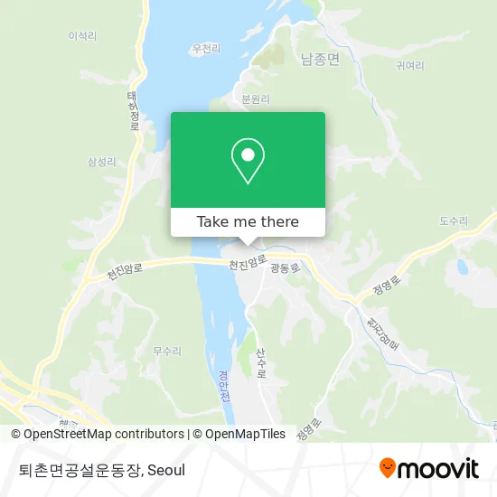 퇴촌면공설운동장 map