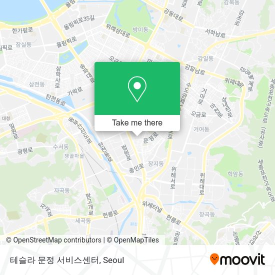 테슬라 문정 서비스센터 map