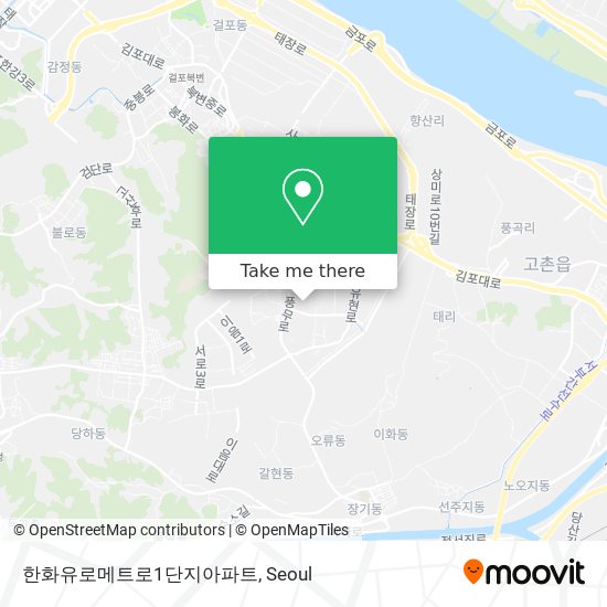 한화유로메트로1단지아파트 map